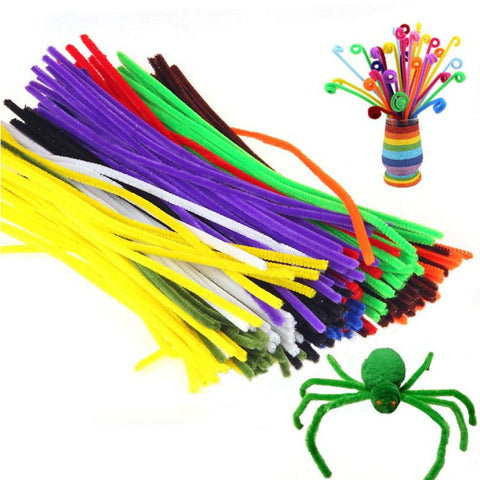 100 Pcs Shilly Handmade Christmas Plush Sticks Gift Toy