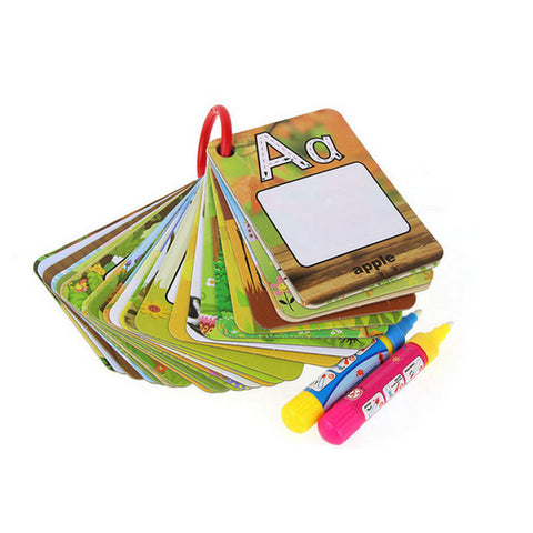 A-Z 26 alphabet water painting card book
