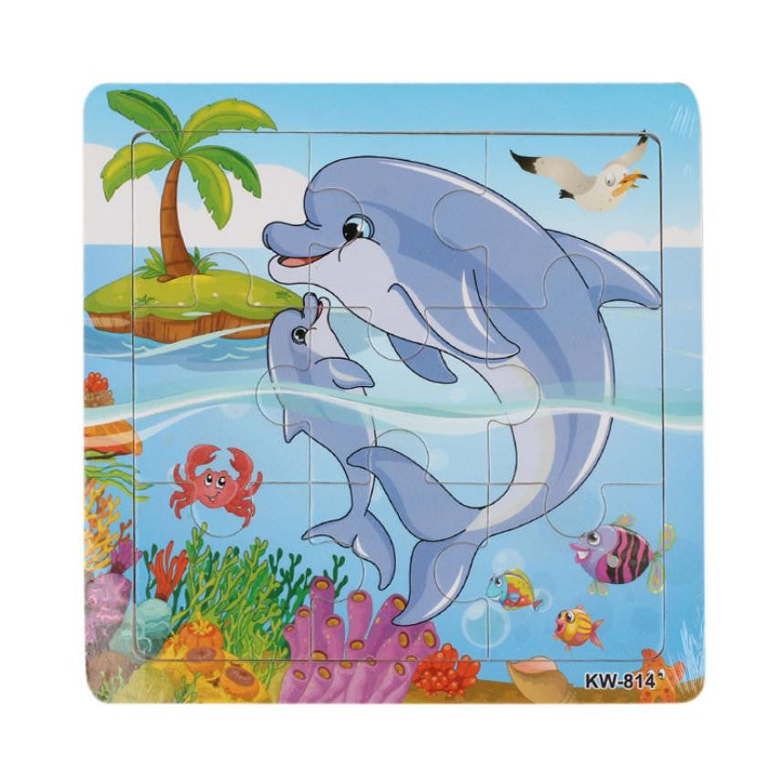 Dolphin Wooden Jigsaw Toys For children Dolphin Wooden Jigsaw Toys For children