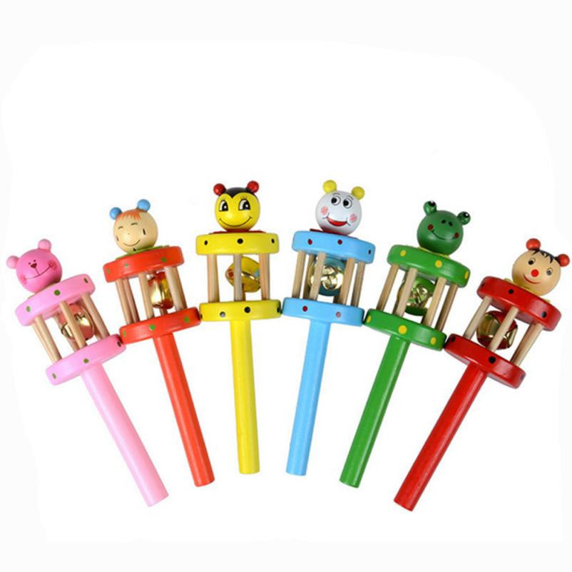 Wooden Handbell Musical Instrument Baby Toy Wooden Handbell Musical Instrument Baby Toy