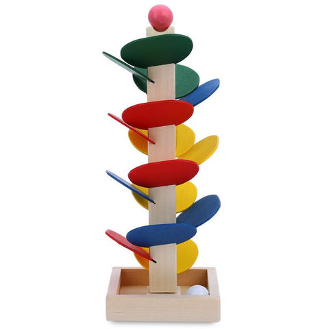 Wooden Ball Run Track Game for children