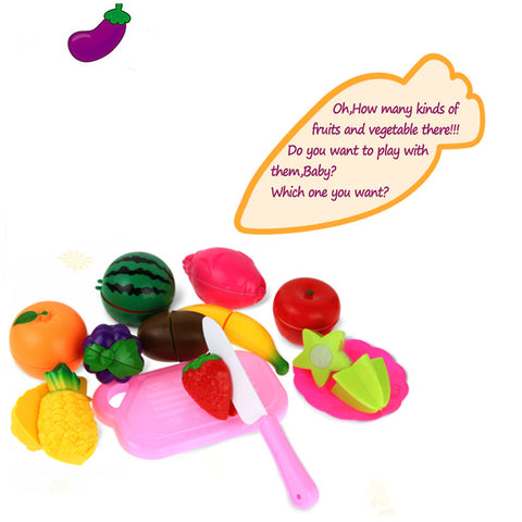 13PC Kitchen Cutting Fruit Vegetable Toy Set