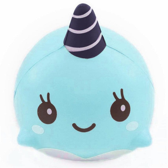9CM Cute Toddler Soft Whale Squishy Squeeze Toy 9CM Cute Toddler Soft Whale Squishy Squeeze Toy