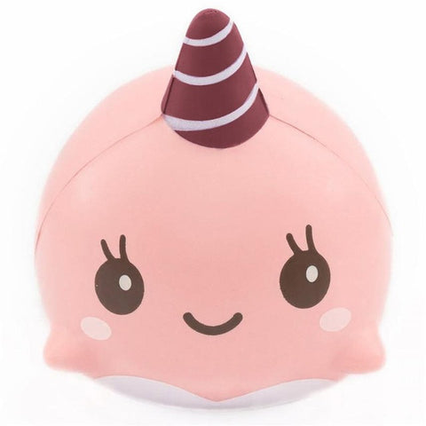 9CM Cute Toddler Soft Whale Squishy Squeeze Toy
