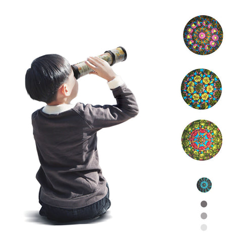 Pop Kaleidoscope with Light Prism Lens for Children