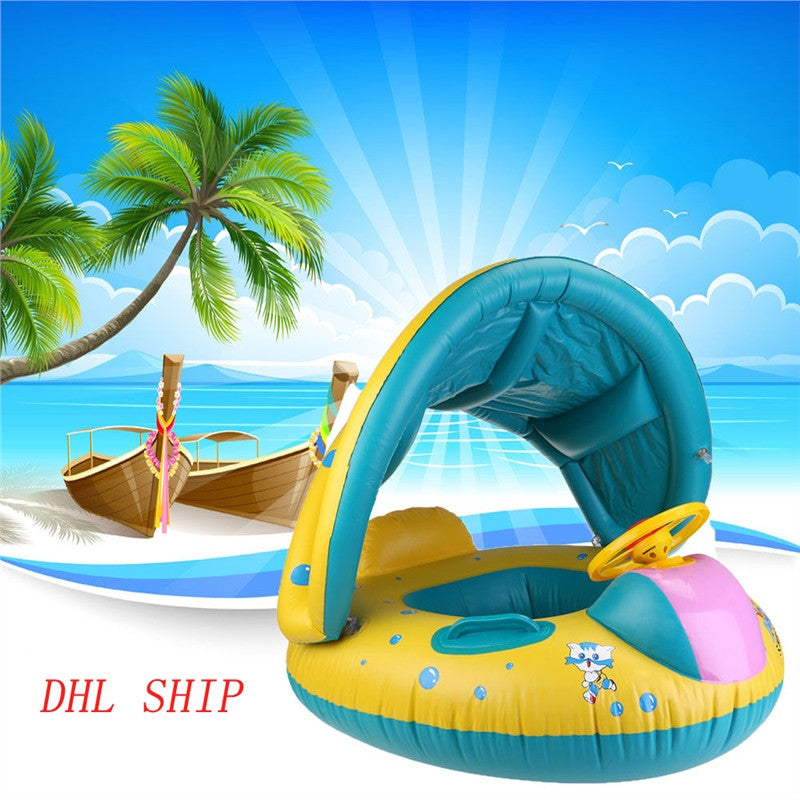Baby Swimming Float Boat Pool with Horn Baby Swimming Float Boat Pool with Horn