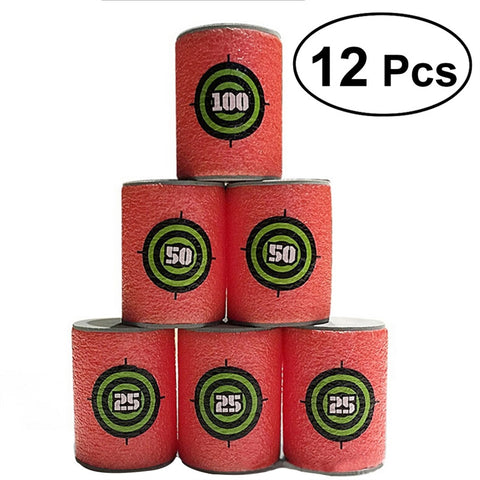 12PCS Foam Soft Bullet Target Toys for Kids