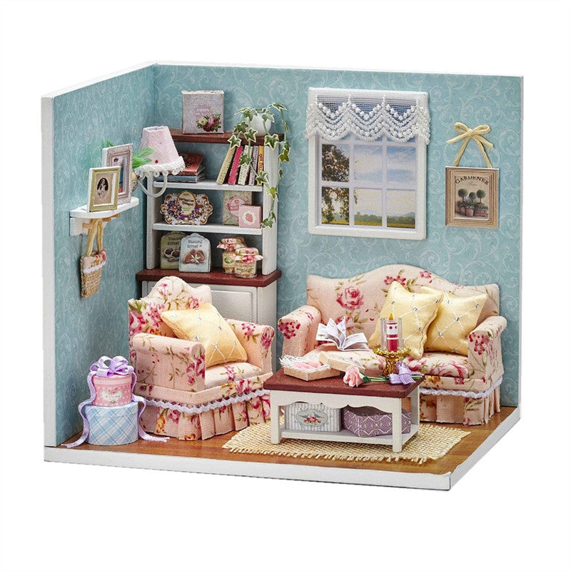DIY Wooden Dolls house Miniature Kit for  Kids DIY Wooden Dolls house Miniature Kit for  Kids