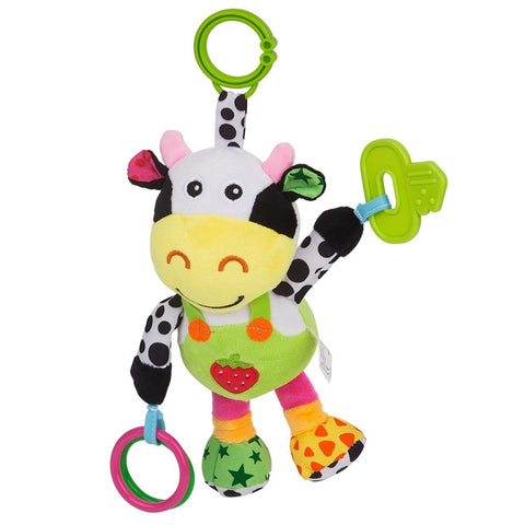 Infant Baby Cute Plush Cow Toys for Pushchair