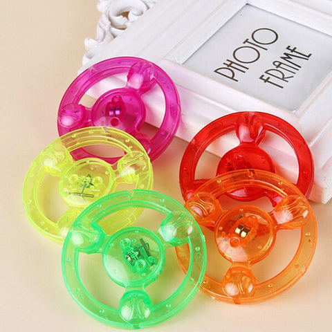 Colorful Spin LED Light Flying Saucer Kids Toys