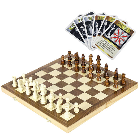 Portable Folding Wooden  Chess Set