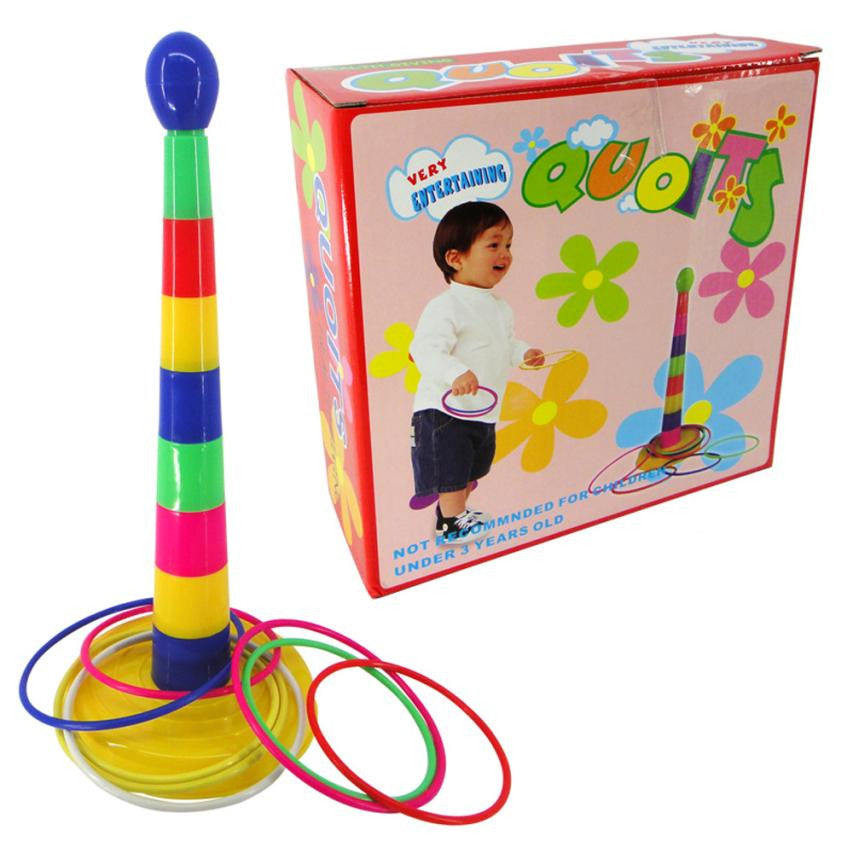 Circle toys Set of Plastic Ring Toss for children