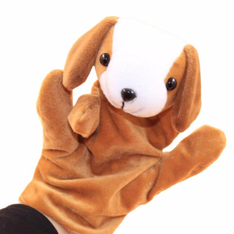 1 PC Kids Animal Dog Finger Puppet