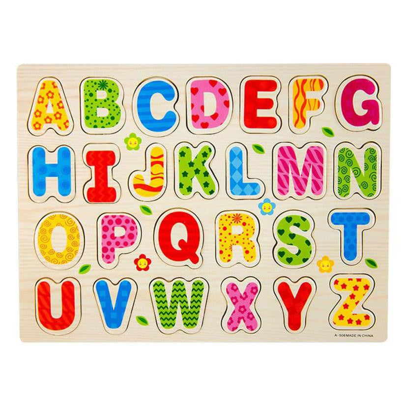 26 pcs Puzzle  Alphabet A - Z Letters Wooden Educational Toys