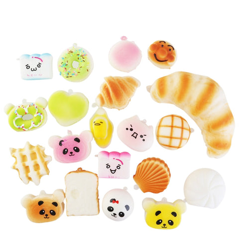 20Pcs Jumbo Squeeze Soft Panda/Bread/Cake/Buns