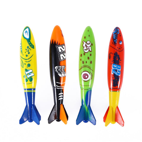 4pcs Gliding Shark  Diving Toy