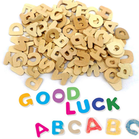 Set of Wooden Letter DIY Wooden Alphabet