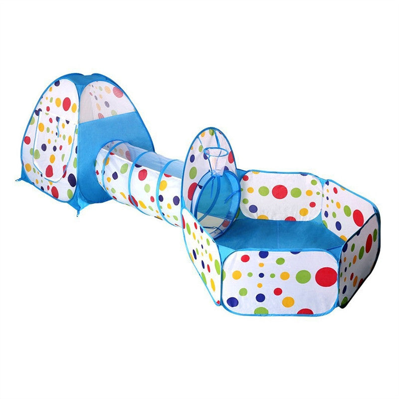 3pcs Kids Play Tent Crawl Tunnel and Ball Pit for Toddlers